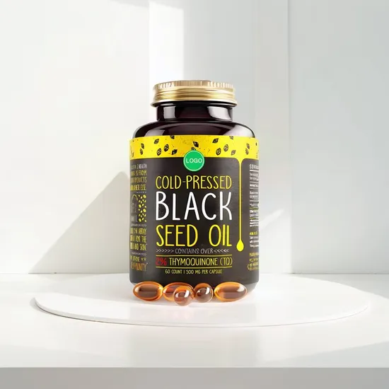 OEM/ODM Black Seed Oil Capsules - Cold Pressed, Liquid Pure Black Seed Oil 60 Capsules