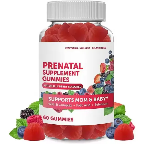 OEM/ODM Chewable Prenatal Tablets Women′s Prenatal Vitamin Gummies Immunity Enhancing Folic Acid Supplements