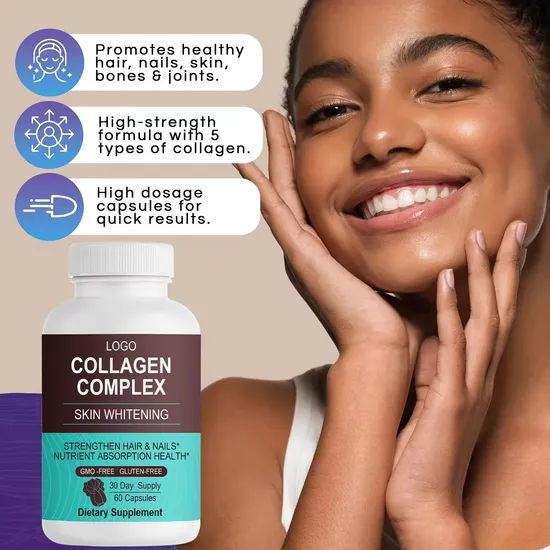 OEM/ODM Collagen Supplement Multi Collagen Capsules for Skin, Wrinkles - Collagen Capsules