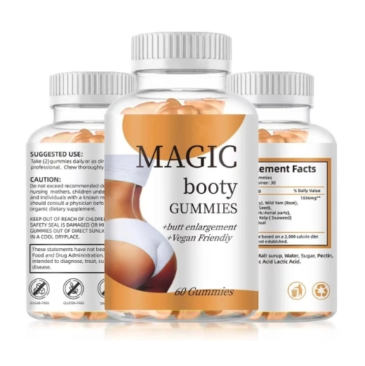 OEM/ODM Hip Enlargement Booty Gummies for Big Buttocks Natural Sports Supplements Candy