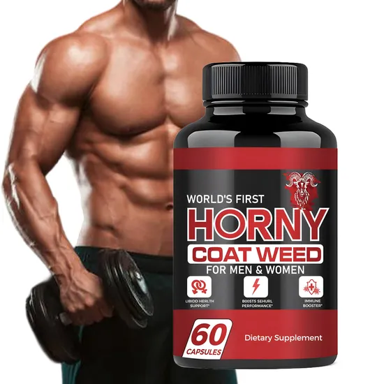 OEM/ODM Horny Goat Weed Extract Contains Maca and Ginseng. Epimedium Powder Pills Supplements Horny Goat Weed Capsules-Maca Products