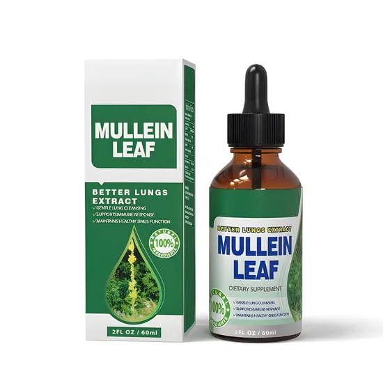 OEM/ODM Mullein Drops - Lung Clearing - Immune Support, Detoxification and Respiratory Support Herbal Supplement - Mullein Leaf Extract