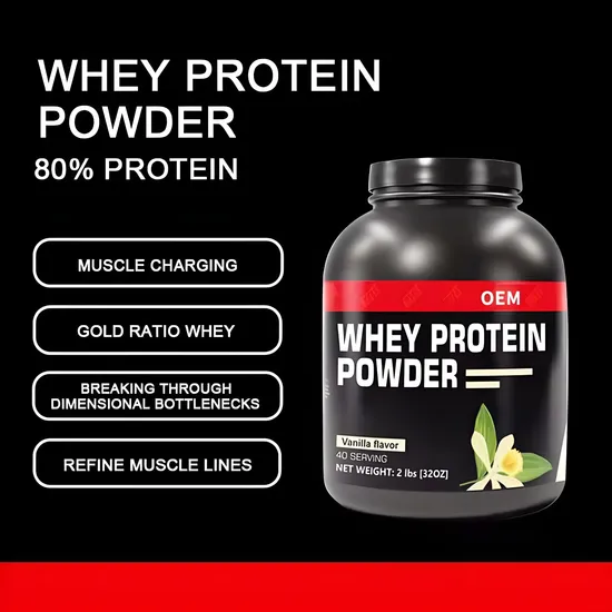 OEM/ODM Muscle Protein Powder Supplement Boost Immune Gym Whey Protein Powder