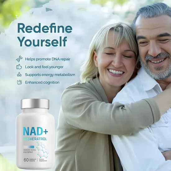 OEM/ODM Nad Nicotinamide Adenine Dinucleotide Vitamin Nad Capsules + Resveratrol Extract Supplement