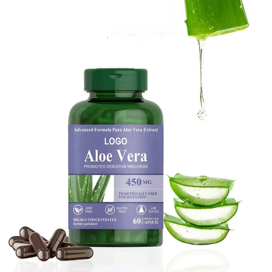 OEM/ODM Natural Aloe Vera Extract Serum Capsules Promote Digestion Aloe Vera Supplements