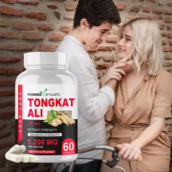 OEM/ODM Natural Maca Tongkat Ali Root Extract Supplements Supports Male Power and Stamina Vitality Capsules