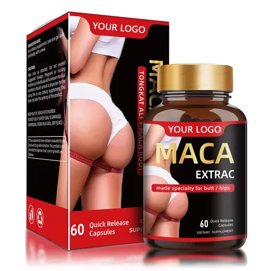 OEM/ODM Natural Organic Butt Buttocks Lift Massage Maca Capsules Women Bigger HIPS Maca Supplements for Women