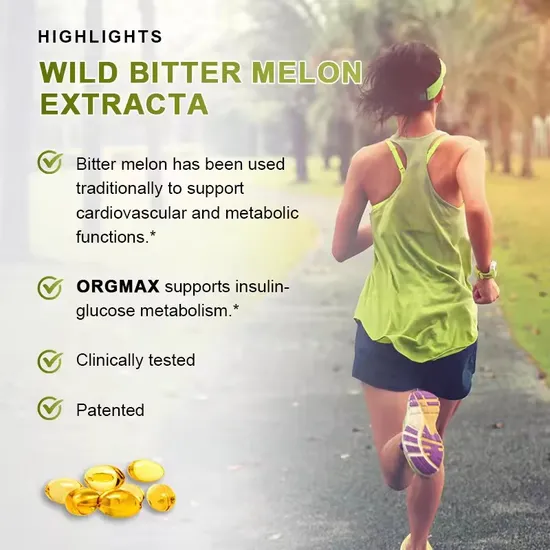 OEM/ODM Natural Vegan Bitter Melon Peptide Extract Capsules Dietary Supplement for Lower Blood Sugar