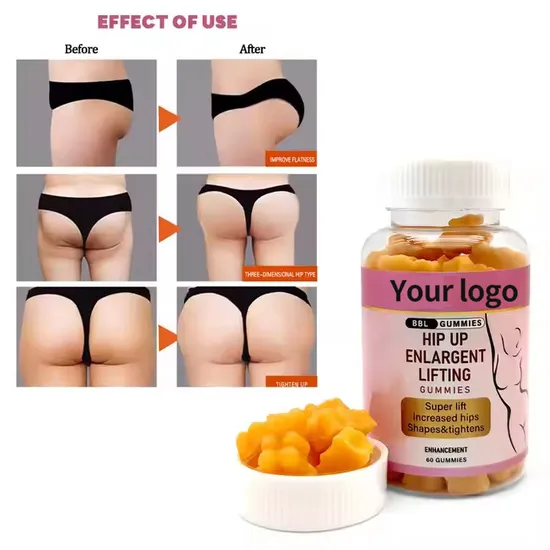 OEM/ODM Natural Vegan Friendly Supplements Buttock Lift Buttock Enlargement Gummies for Bigger Buttocks