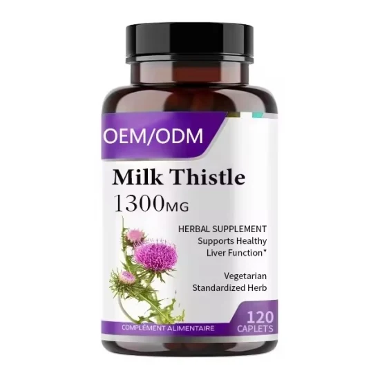 OEM/ODM Natural Vegan Milk Thistle Extracts Capsules Protect Liver Health Detoxification Supplement