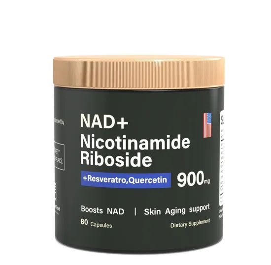 OEM/ODM Niacinamide Riboside Resveratrol Capsules 900mg Enhanced Nad + Anti-Aging Nad Dietary Supplement, Quercetin Capsules