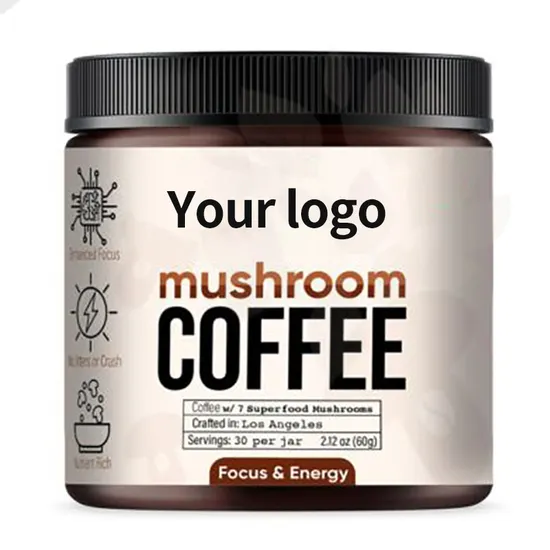 OEM/ODM Organic Mushroom Coffee Instant Coffee Provides Better Focus for Health