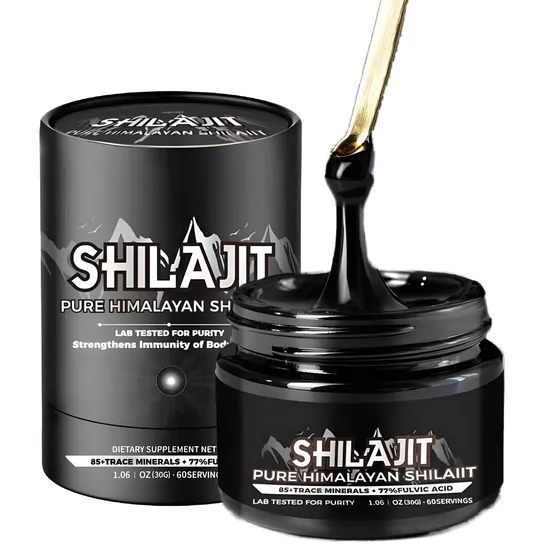 OEM/ODM Organic Shilajit Resin Supplements Himalayan Pure Shilajit Resin, Shilajit Grade or