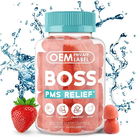 OEM/ODM Period Relief Hormone Balance Supplements Support Female Menstrual Pain Pms Gummies