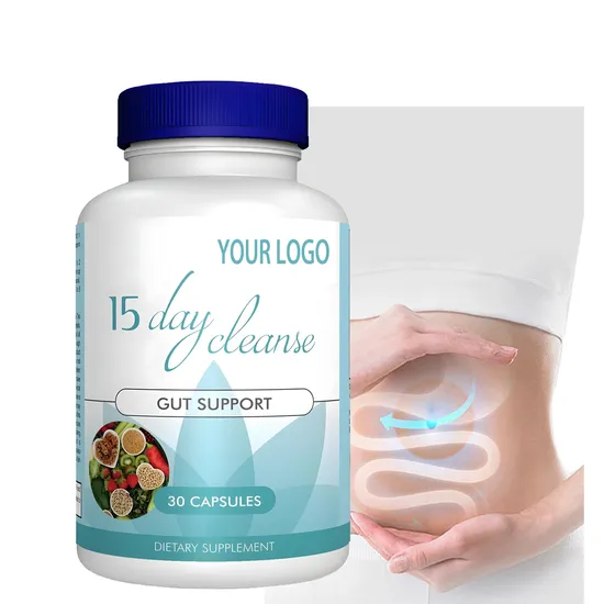 OEM/ODM Private Label Vegan 15 Day Cleanse Capsules bowl and Colon Support Sup