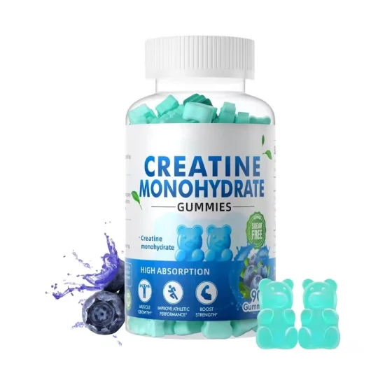 OEM/ODM Support Energy Promote and Muscle Recovery Supplement Creatine Monohydrate Gummies