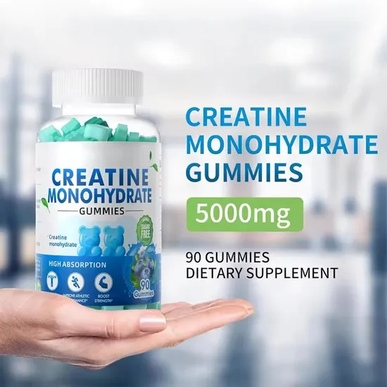 OEM/ODM Support Energy Promote and Muscle Recovery Supplement Creatine Monohydrate Gummies