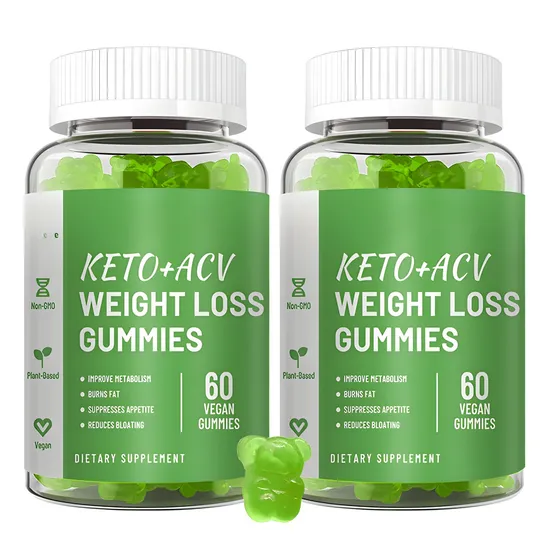 OEM/ODM Vegan Advanced Diet Fat Burning Acv Keto Gummies Herbal Supplements Apple Cider Vinegar Gummies