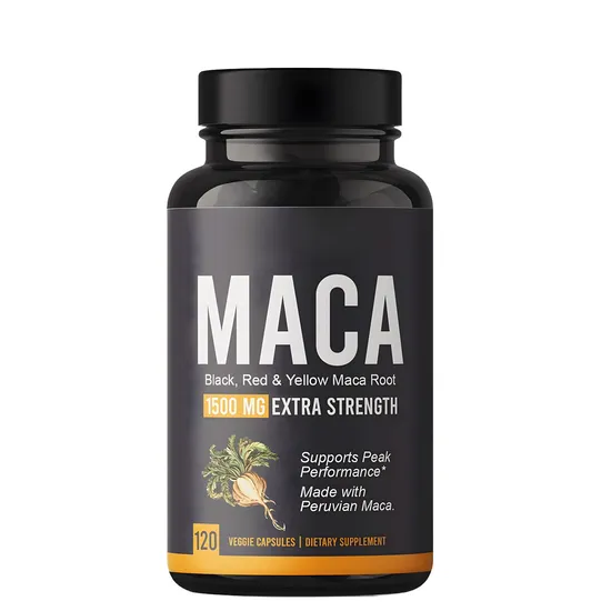 OEM/ODM Vegetarian Pills for Men Maca Root Powder Capsules Peruvian Maca Root Extract Supplements