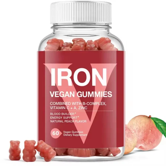 OEM/ODM Vitamin C Dietary Supplement Blood Builder Booster Iron Improve Blood Circulation Gummies