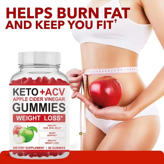 OEM/ODM Weight-Loss Apple Cider Vinegar Gummies Vegan Keto Acv Supplements for Promote-Metabolism