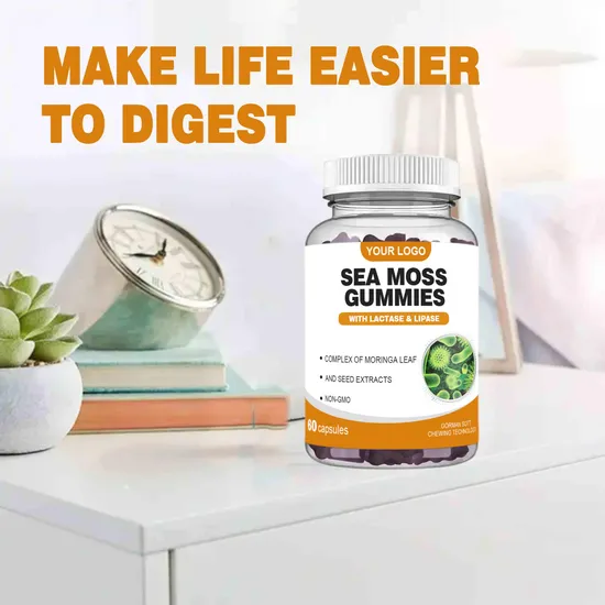 OEM/ODM Weight Loss Organic Sea Moss Oil Vitamins Supplement Promote Digestion Gummies