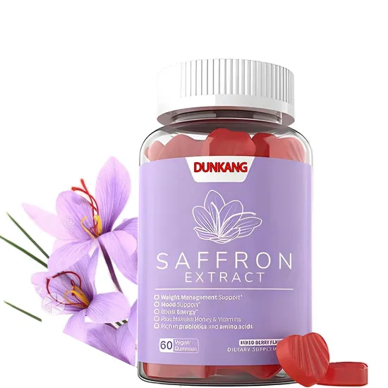 Saffron Extract Supplement Supports Mood, Energy and Vision Vegan Candy Saffron Gummies