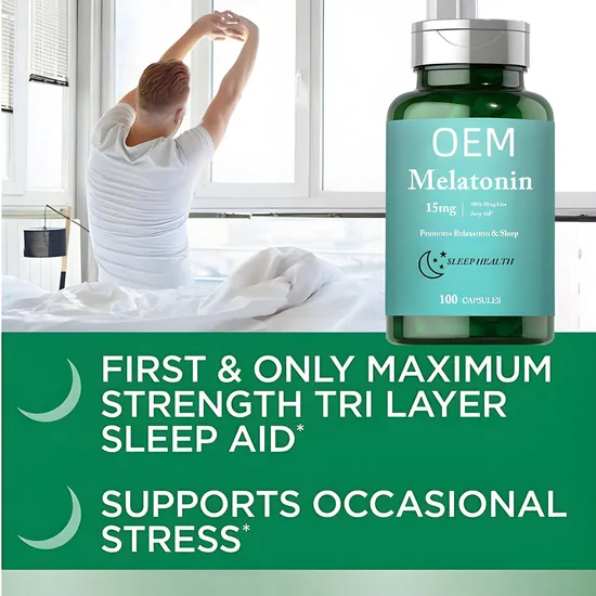 Sleep Support Supplement Promotes Relaxation Improves Sleep Melatonin Capsules