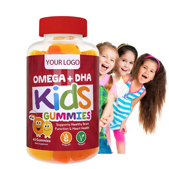 Vegetarian Children′s Multivitamin Supplement DHA Support Brain Joints Heart Eyes and Immune System Omega 3 Gummies