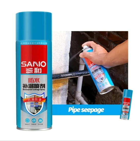 Sanvo Manufacture Listed Company Waterproof Leak Repair Spray 400ml Waterproofing Leak Sealer Spray