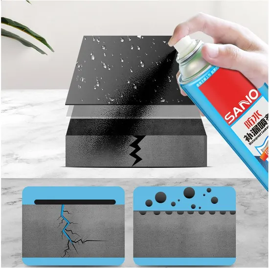 Seal The Cracks, Prevent The Leaks Sanvo Waterproofing Leakage Seal Spray