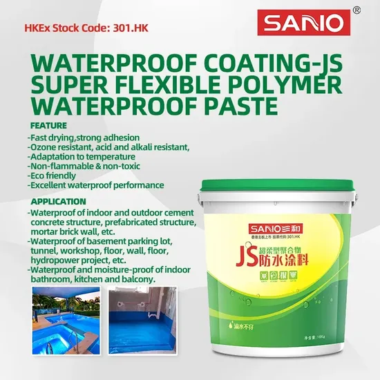 Special Offer Excellent Js Polymer Waterproofing Coating Cement for Kitchen and Bathroom