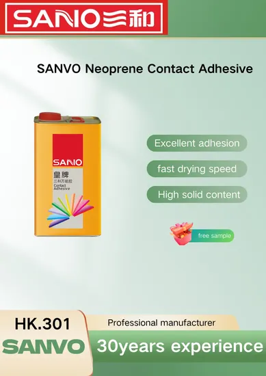 Non-Toxic Super Glue with Low Voc Formula Sanvo Neoprene Contact Adhesive