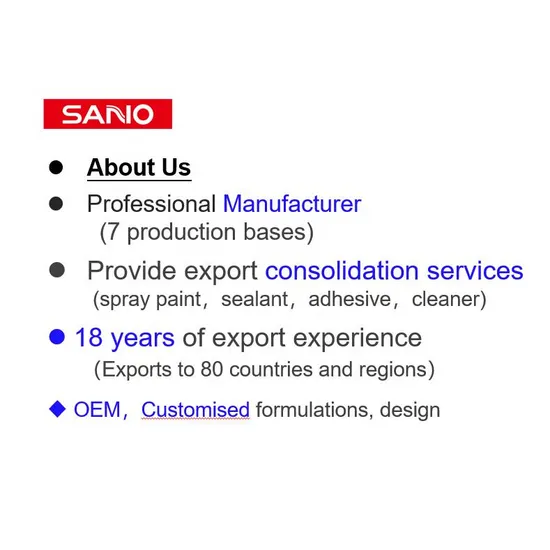 Sano Glue Spray for Furniture Manufacturer Include Sofa and Mattress Adhesive Spray