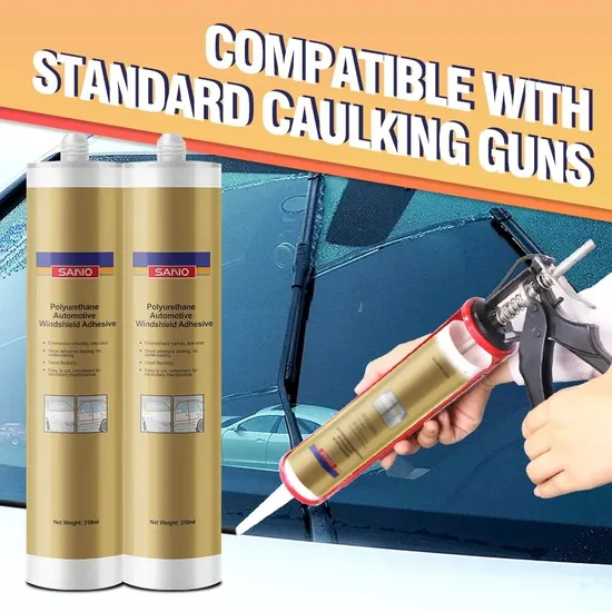 Sanvo Auto Glass Adhesive Environment Protection PU Sealant Windshield Polyurethane Glue Polyurethane Adhesive Sealant for Glass