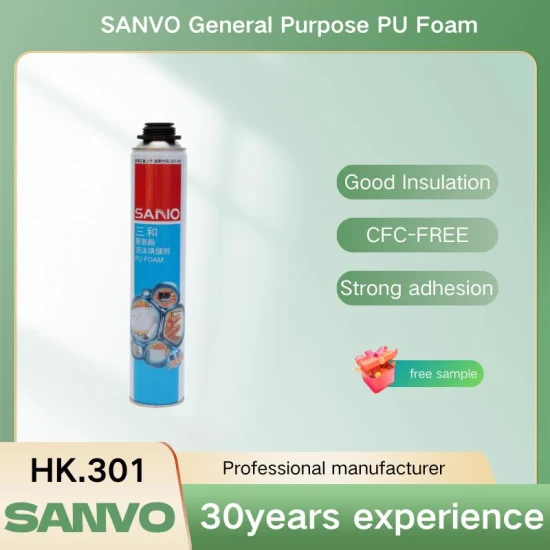 750ml PU Foam Easy-to-Use Ideal for DIY Projects Sanvo Polyurethane Foam