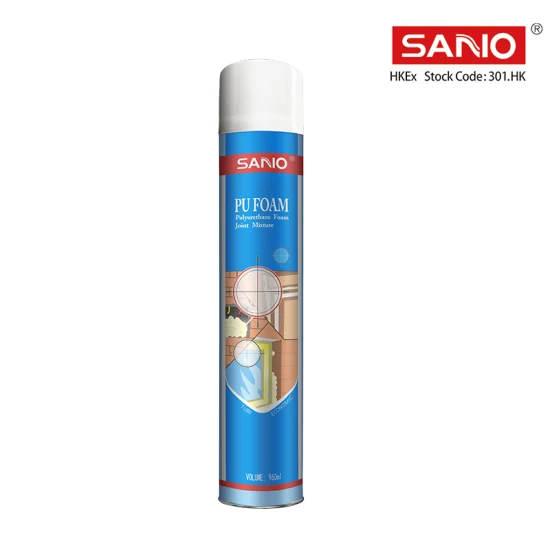 Factory Made Sanvo PU Foam Sealant 300ml 500ml Polyurethane Foam Spray PU Foam