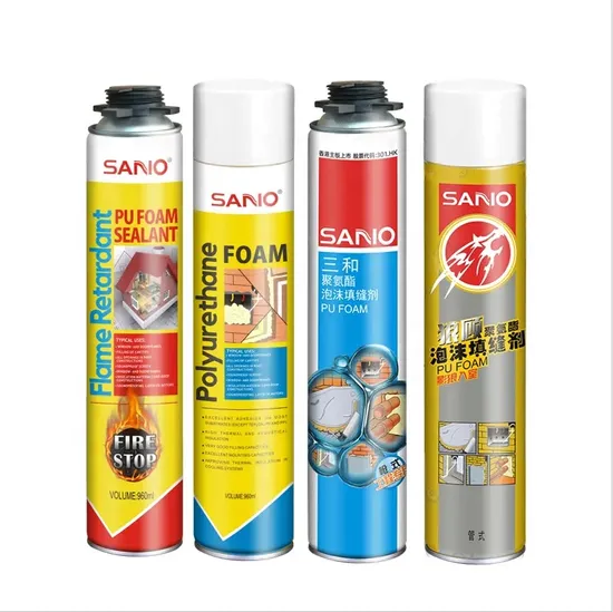 Sanvo 750ml PU Foam Chemicals 960ml High Elasticity Spray Foam Insulation Fast Drying Polyurethane Foam