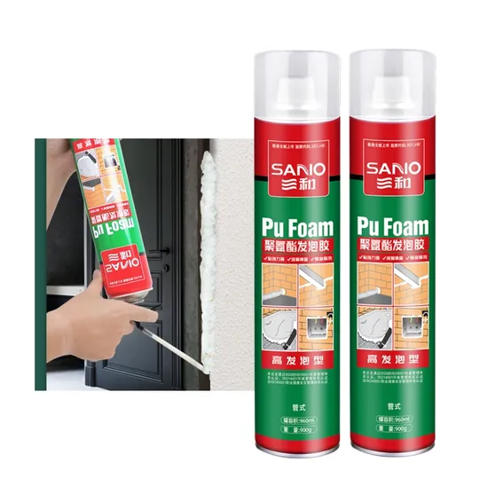 Sanvo 960ml PU Foam Spray Polyurethane Foam PU Polyurethane Foam Insulation for Big Gap Filler Hole Filler