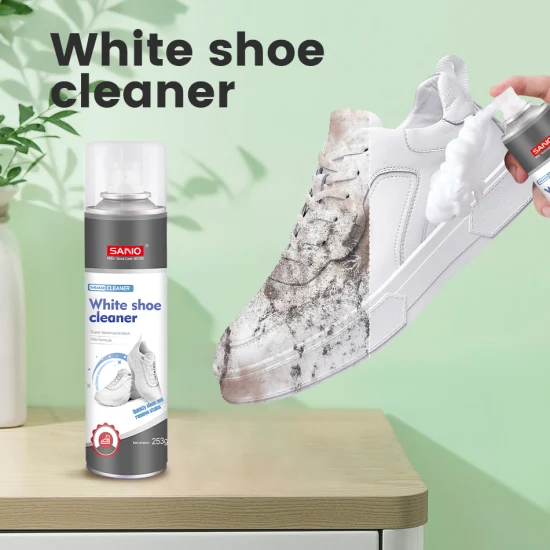 Sanvo Sneaker Care Cleaner Spray Sport Shoes Whitening Spray Eco-Friendly Rich Foam Cleaner Kit White Foam Shoe Cleaner