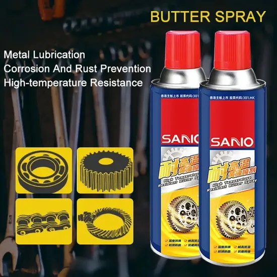 Car Care Multi-Purpose High Temperature Resistance Butter Aceite Anti Rust Oil Grease Lubricant Spray