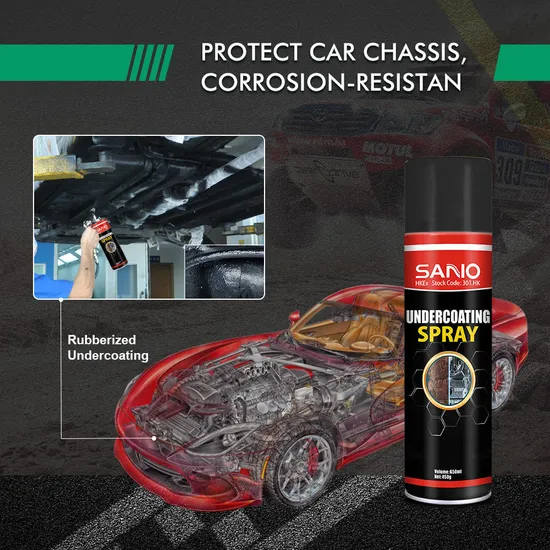 Car Care Rubberized Undercoat Vehicle Underbody Spray Paint Chassis Undercoating Spray