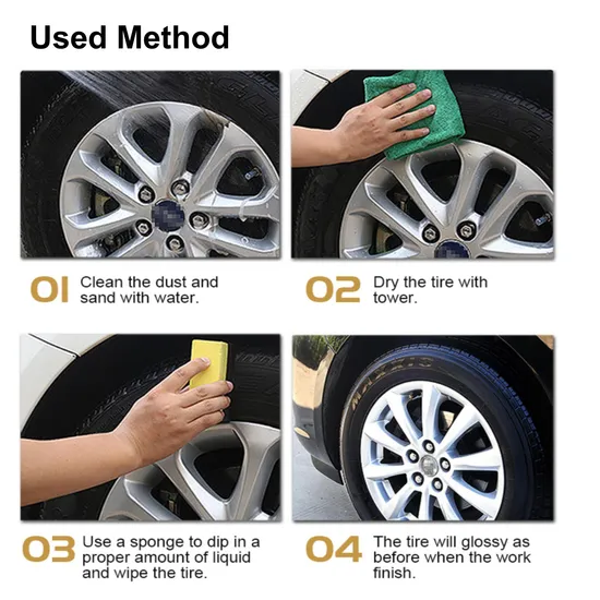 Factory Hot Selling Auto Detailing Polish Tire Shine Car Care Manufacturer for Car