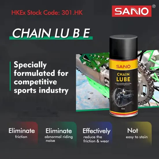 Factory Made Hot Sell Prevent Rust Solvent Odor Chain Lube Lubricant Spray