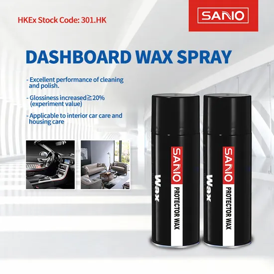 Manufacturer Auto Dashboard Polish and Shine Multi Purpose Dashboard Polish Wax Spray