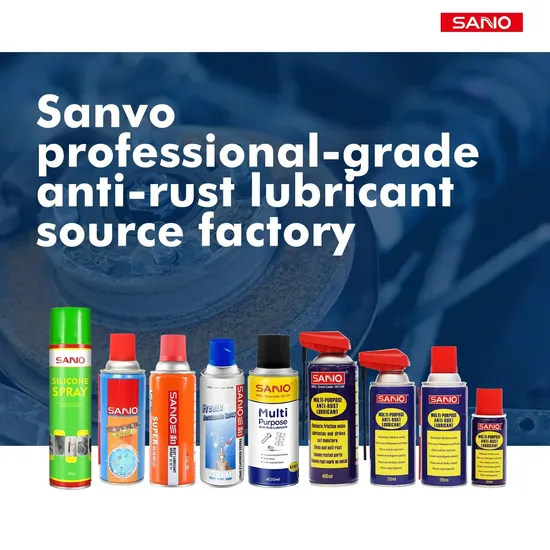 Sanvo 200ml Car Cleaner Car Care Chemicals Spray Rust Remover Lubricant Spray Multi-Purpose Anti-Rust Lubricant Spray