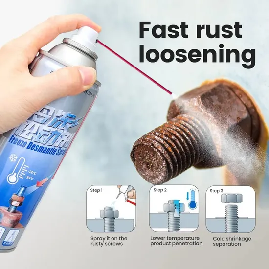 Sanvo Anti-Rust Derusting Lubricating Cleaningcarcare Multi-Purpose OEM Car Maintenance Frozen Loose Rust Loose Aerosol