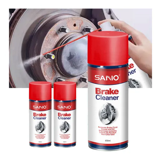 Sanvo Brake Parts Cleaner 650ml Kleen Spray Dust Disc Parts Cleaner Liquid Clutch Disc Spray Brake Systems Brake Cleaner