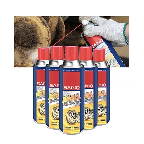 Sanvo Heat Resistant Lithium Grease Lubrication Rust Protection for Automotive Parts Industrial Gear Spray