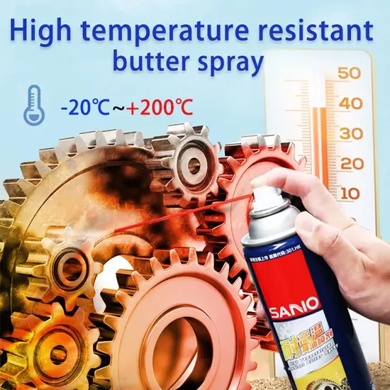 Sanvo Heat Resistant Lithium Grease Lubrication Rust Protection for Automotive Parts Industrial Gear Spray